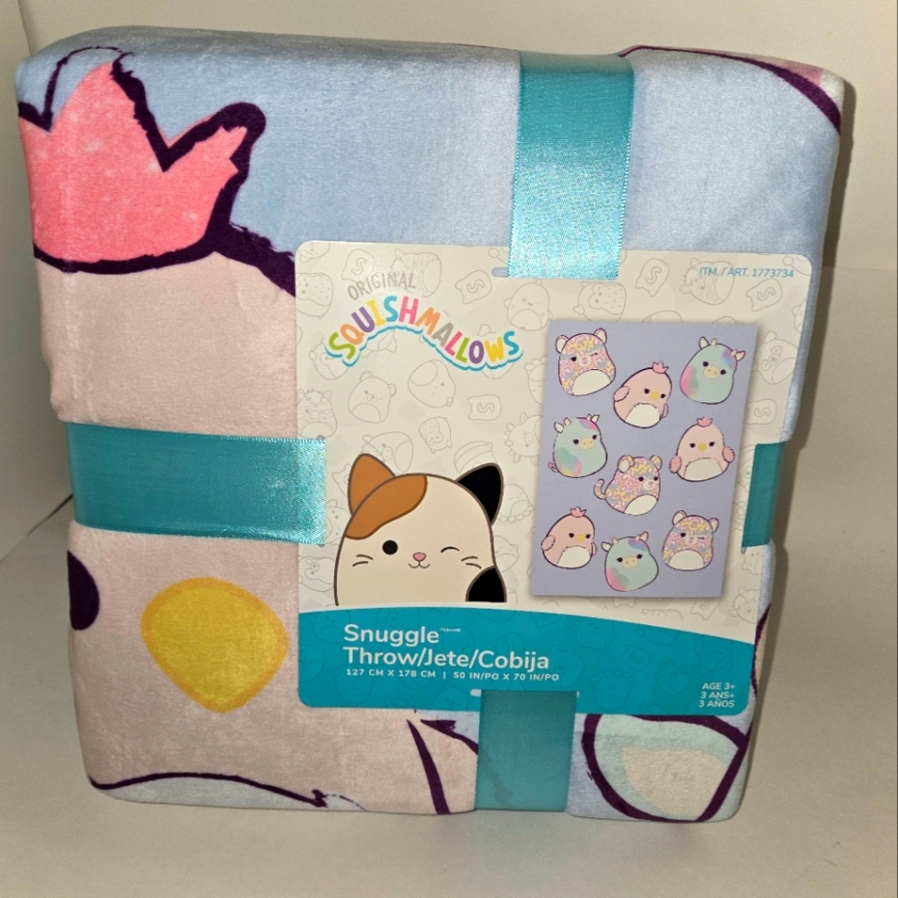 Squishmallows Snuggle Throw Blanket